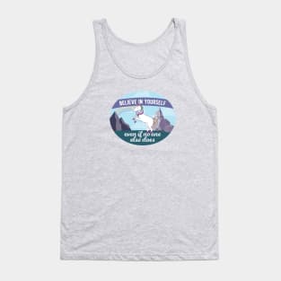 Believe in Yourself Unicorn & Rainbow Tank Top